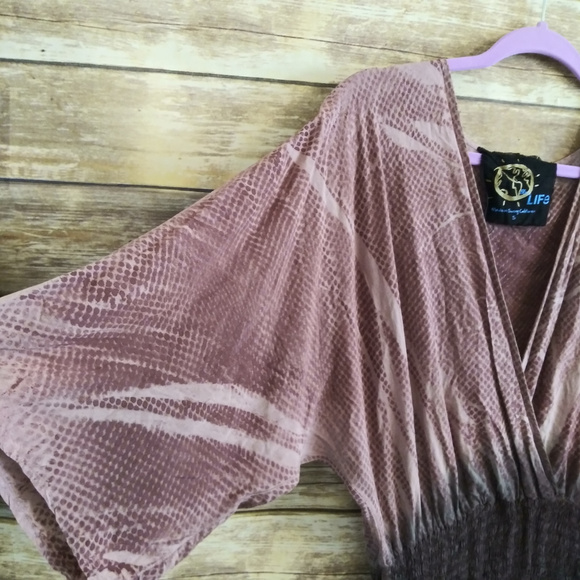 Blue Life Smocked Waist Maxi Dress Size Small - Picture 5 of 8